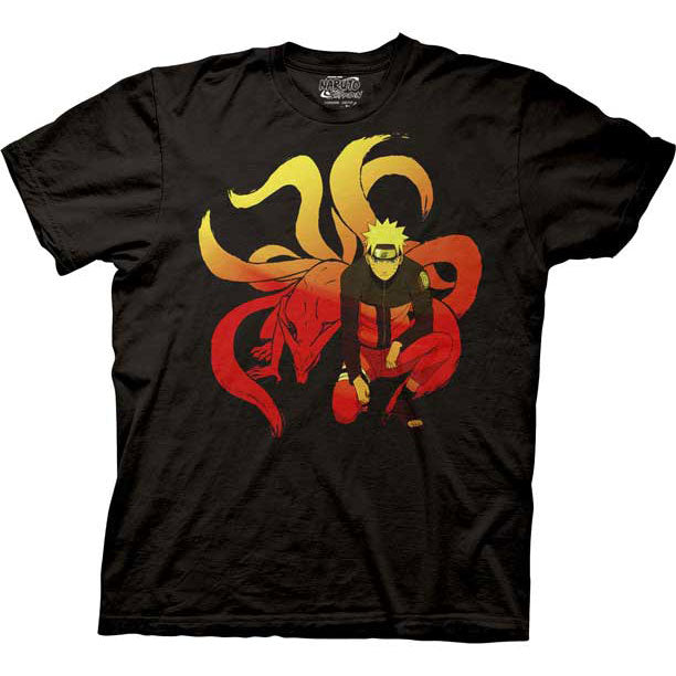 Naruto & Nine Tails Slim Fit T-shirt Front