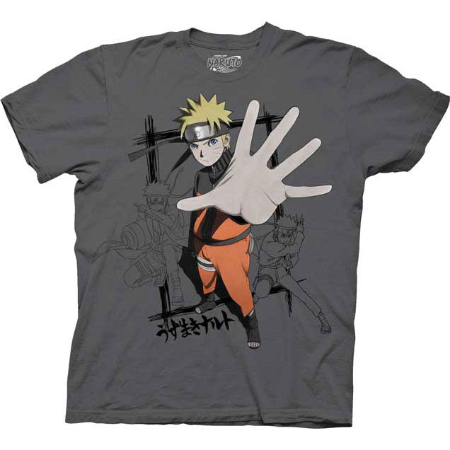 Naruto NAruto Hand Slim Fit T-shirt Front