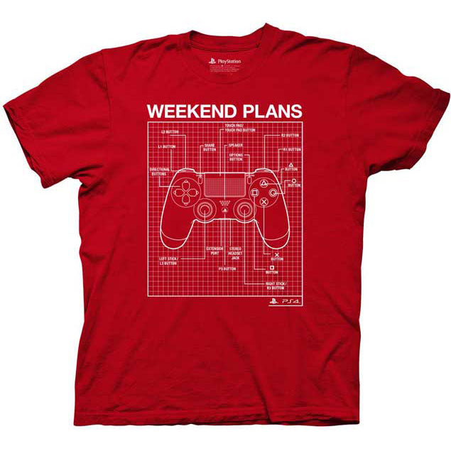 PlayStation Weekend Plans Slim Fit T-shirt Front