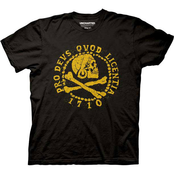 Uncharted Coin Art Slim Fit T-shirt Front