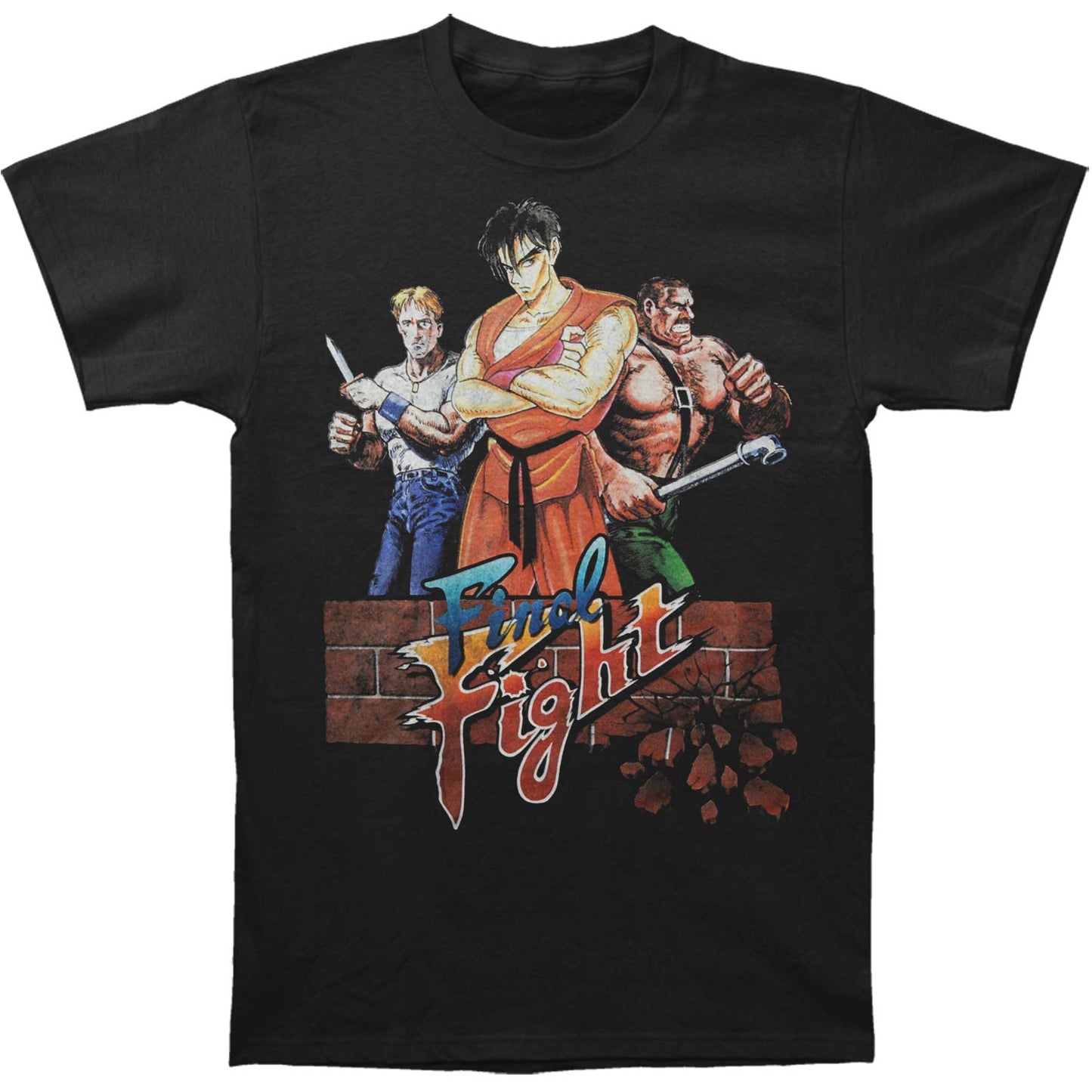 Final Fight (Video Game) Final Fight Slim Fit T-shirt Front