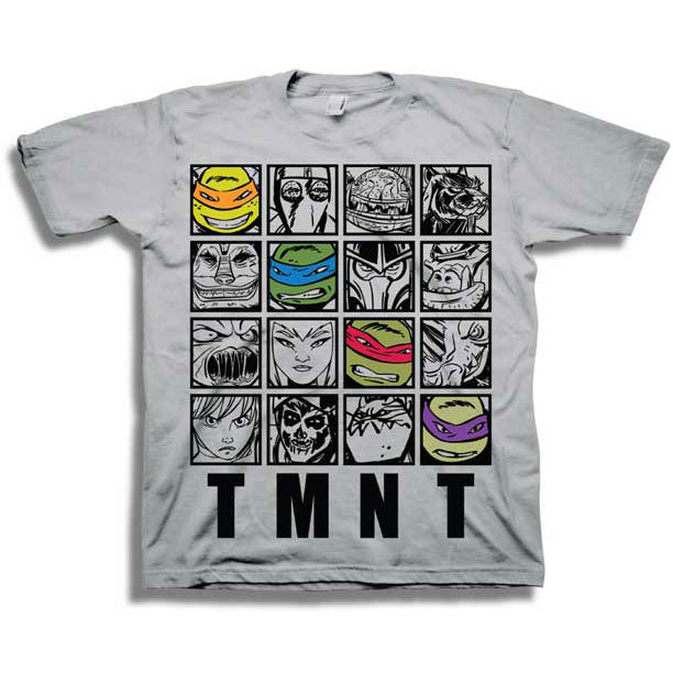Teenage Mutant Ninja Turtles Boxed Characters Childrens T-shirt