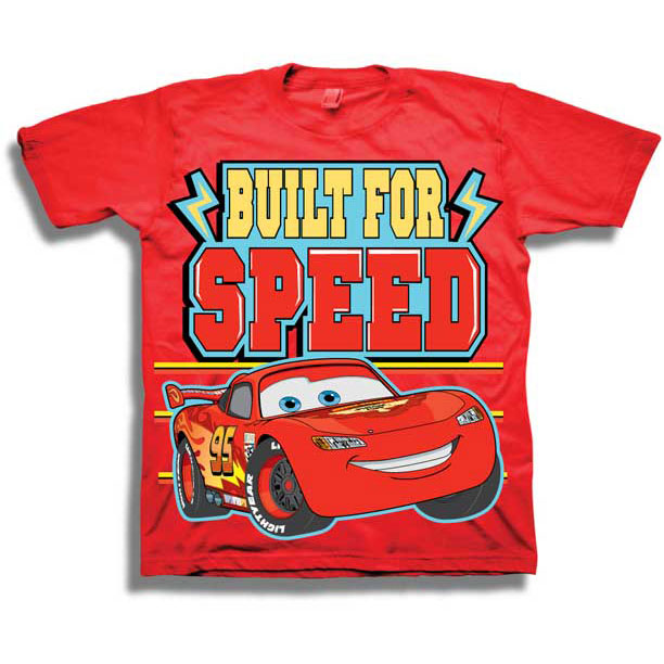 Cars (Movie) Built For Speed Childrens T-shirt