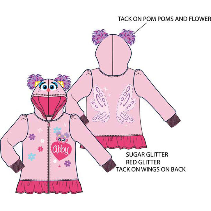 Sesame Street Abby Hooded Sweatshirt
