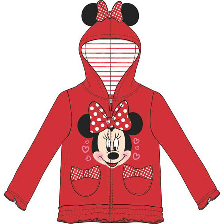 Minnie Mouse Smile Hooded Sweatshirt
