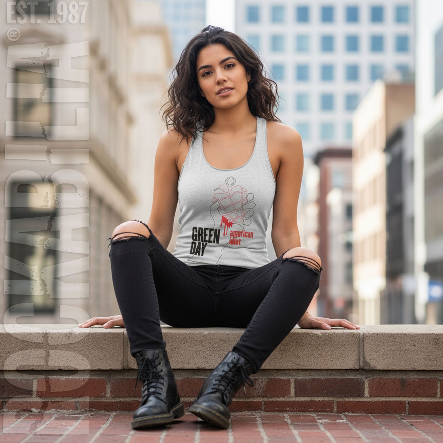 Green Day American Idiot Womens Tank Alt 2