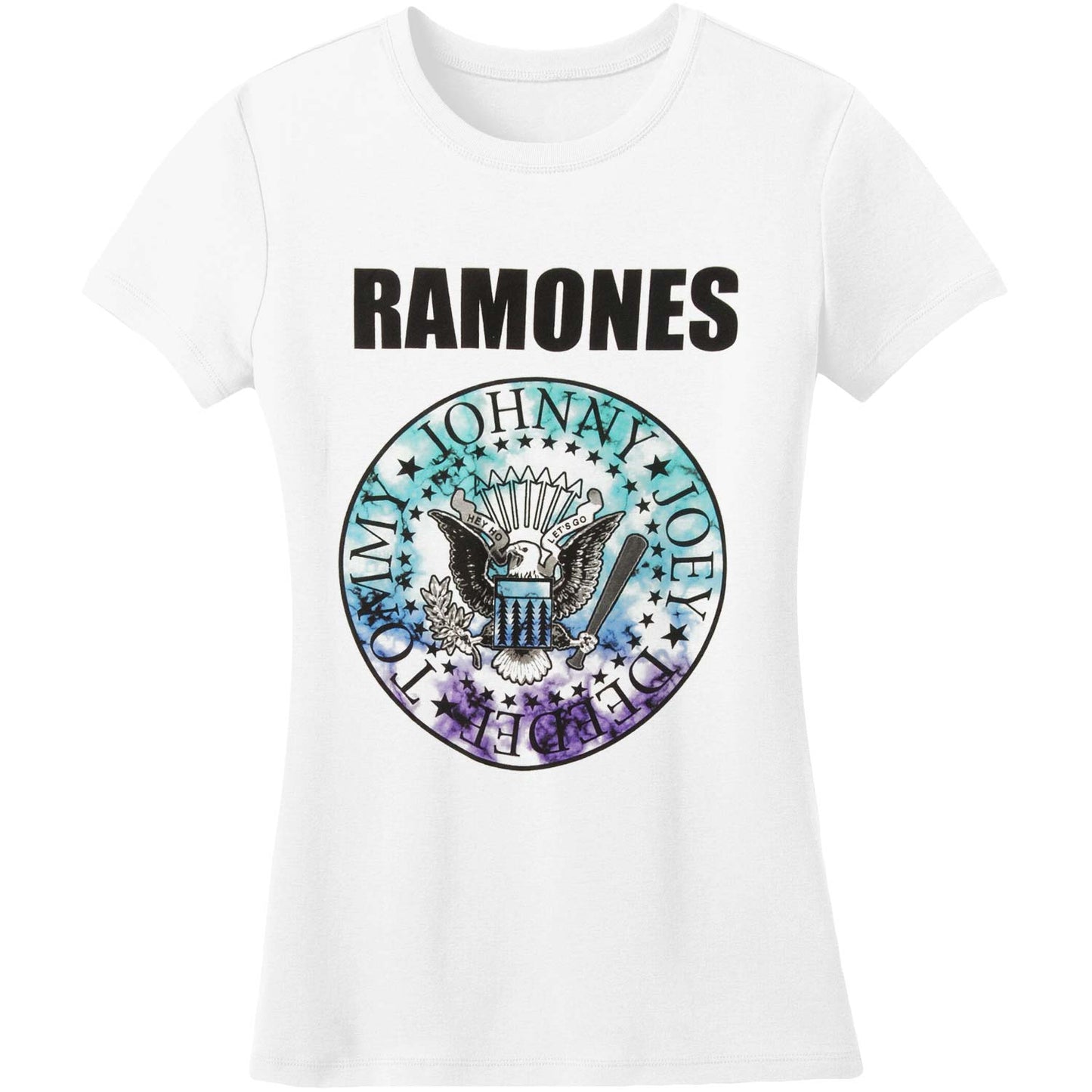 Ramones Tie Dyed Seal Junior Top Front
