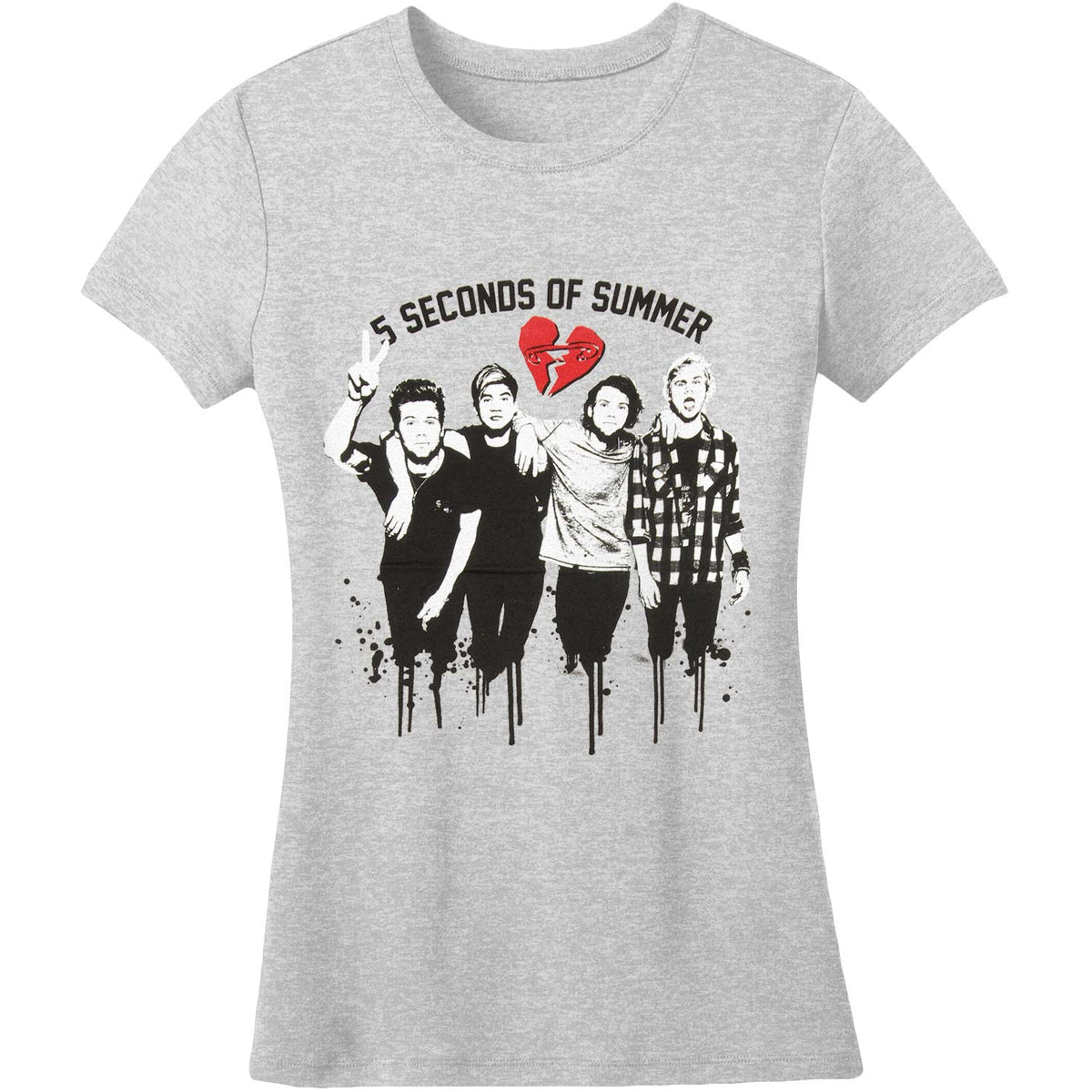 5 Seconds Of Summer Dripping Junior Top Front