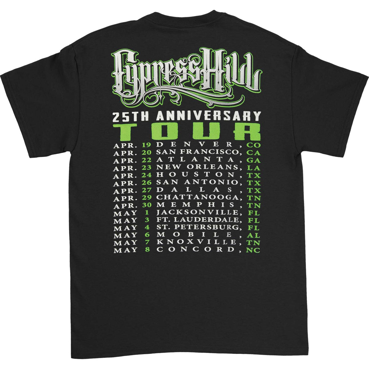 Cypress Hill Est. 1991 T-shirt Back