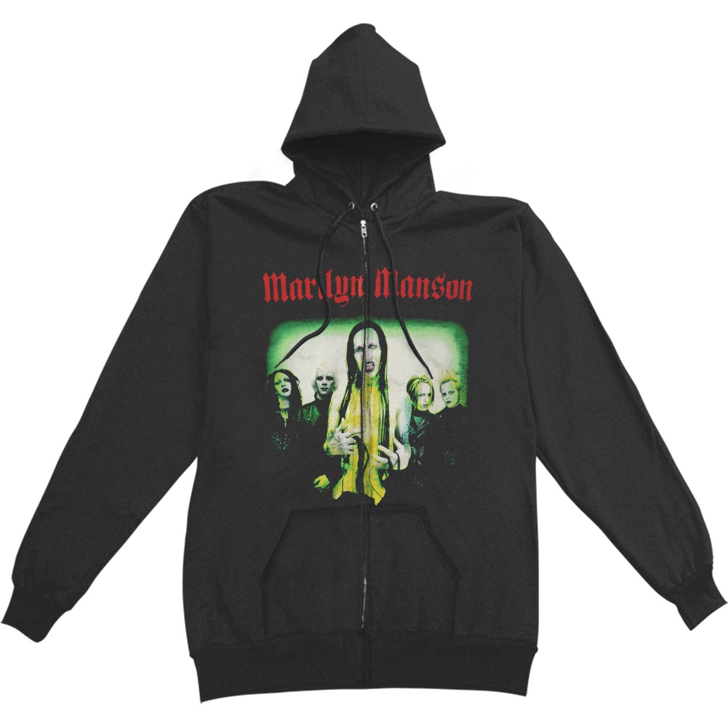 Marilyn Manson Group Photo Zippered Hooded Sweatshirt
