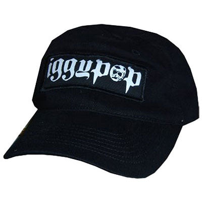 Iggy Pop Puffy Patch Logo Baseball Cap Front