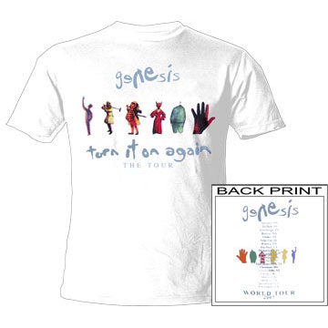 Genesis Turn It On Again T-shirt Front