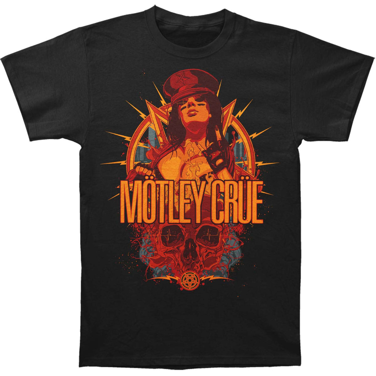 Motley Crue MC Girl Tee Slim Fit T-shirt Front