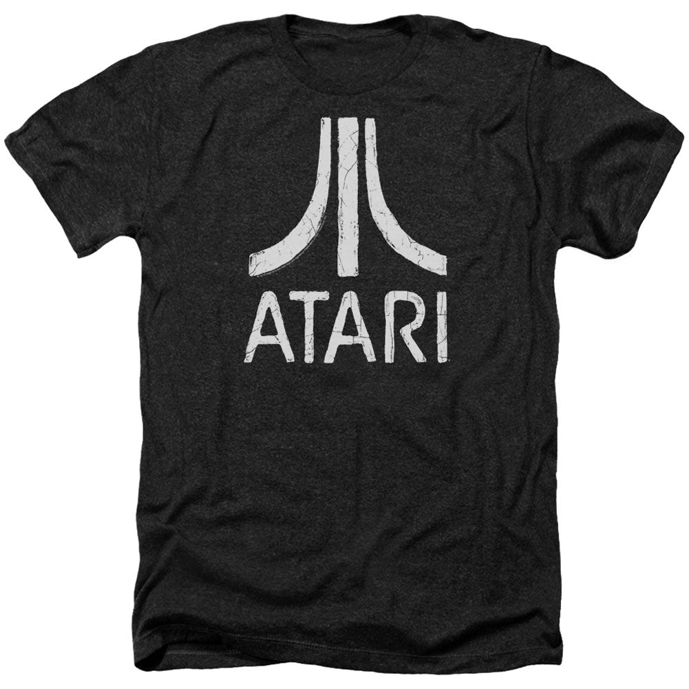 Atari Rough Logo Adult Heather 40% Poly T-shirt