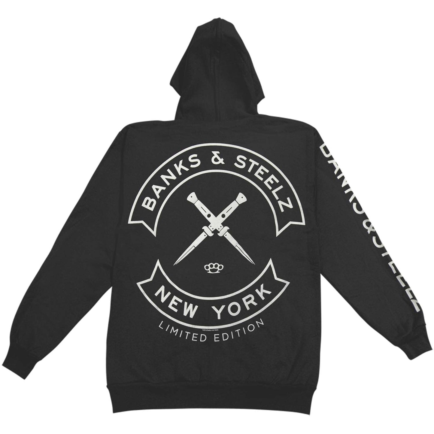 Banks & Steelz Switchblade P/O Hoodie Hooded Sweatshirt Back