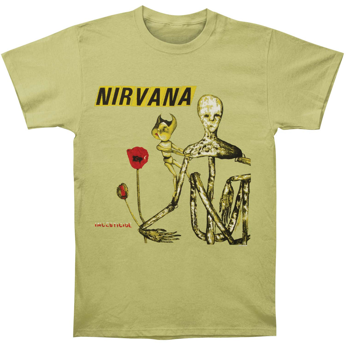Nirvana Incesticide Album Slim Fit T-shirt Front