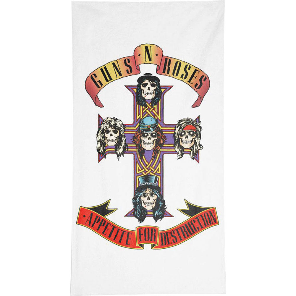 Guns N Roses Cross Logo Towel Beach Towel Front