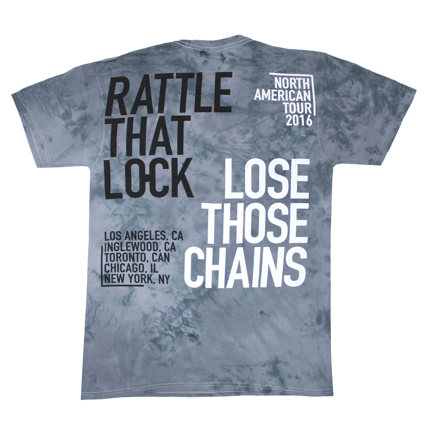 David Gilmour Rattle That Lock Tie Dye T-shirt Back