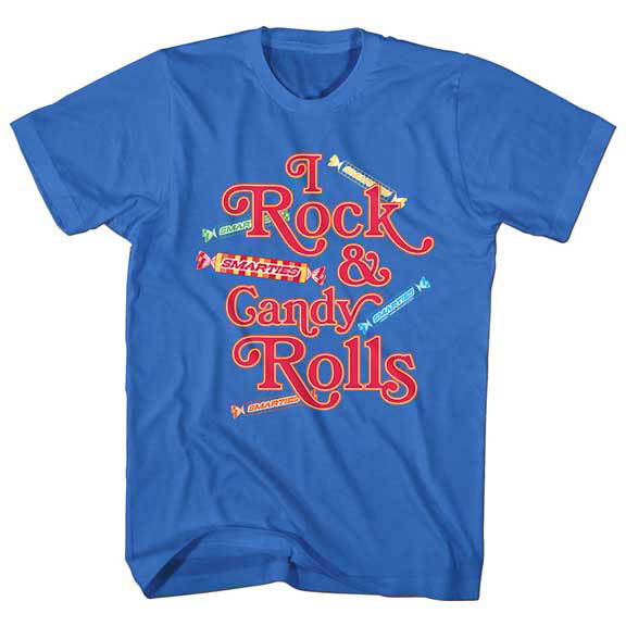 Smarties I Rock Candy Rolls Slim Fit T-shirt Front