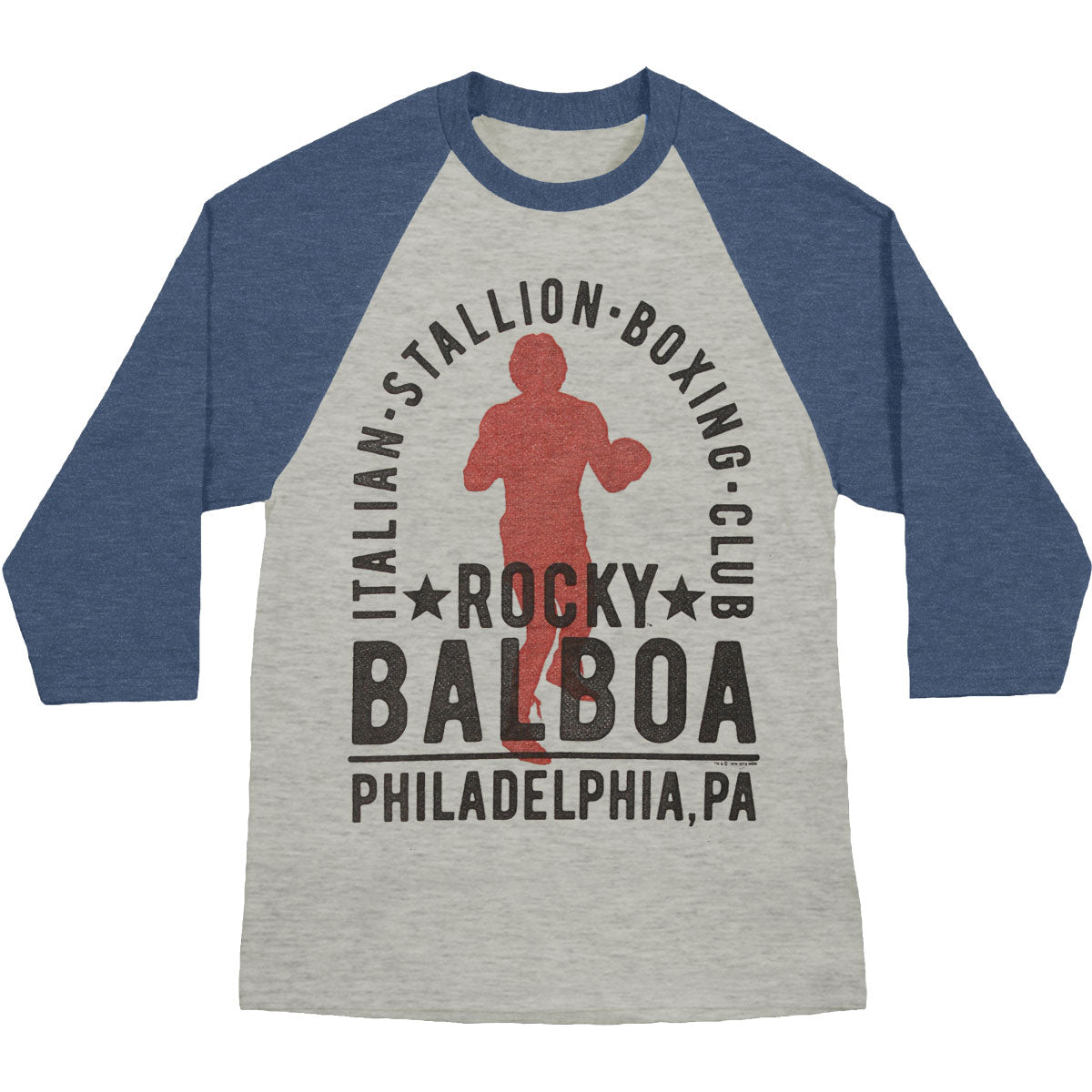 Rocky Balboa Boxing Club Baseball Jersey Front