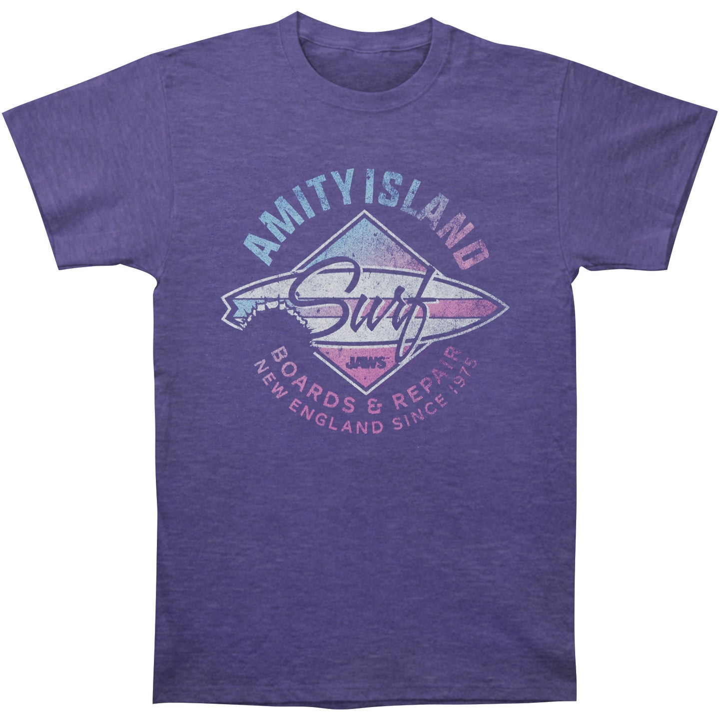 Jaws Amity Island Surf Slim Fit T-shirt Front