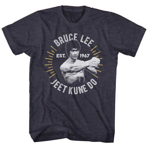 Bruce Lee Circle Burst Slim Fit T-shirt Front
