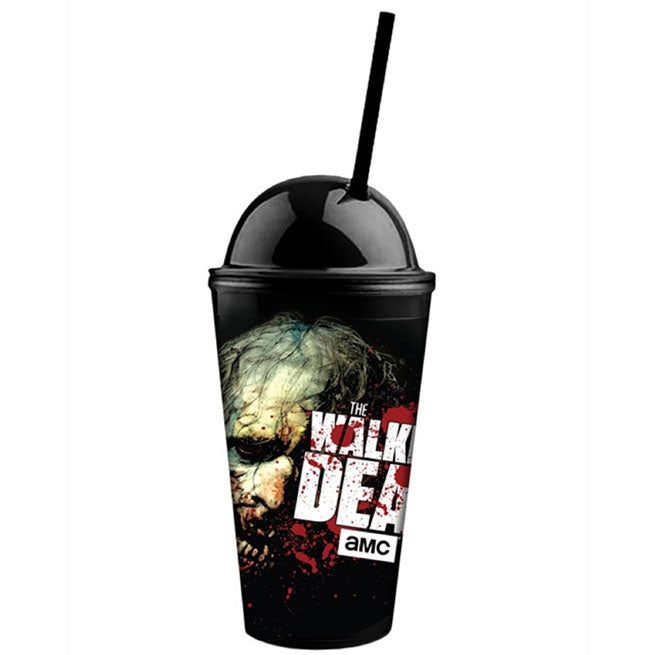 Walking Dead Head Straw Tumbler Front