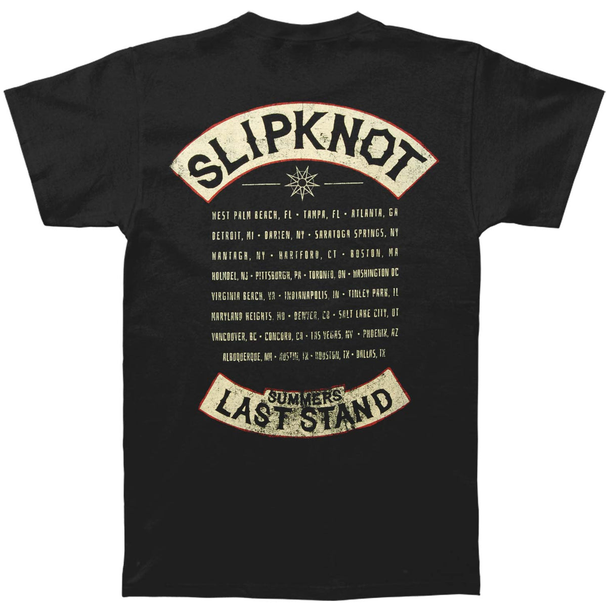 Slipknot Goat Tarot 2015 North American Tour Tee T-shirt Back