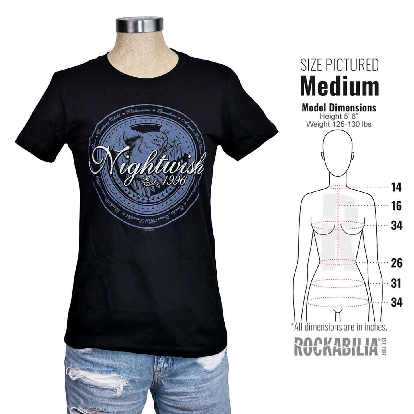 Nightwish Owl 2016 Tour Junior Top Alt 3