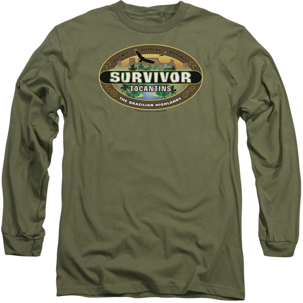 Survivor Tocantins Logo Long Sleeve Front