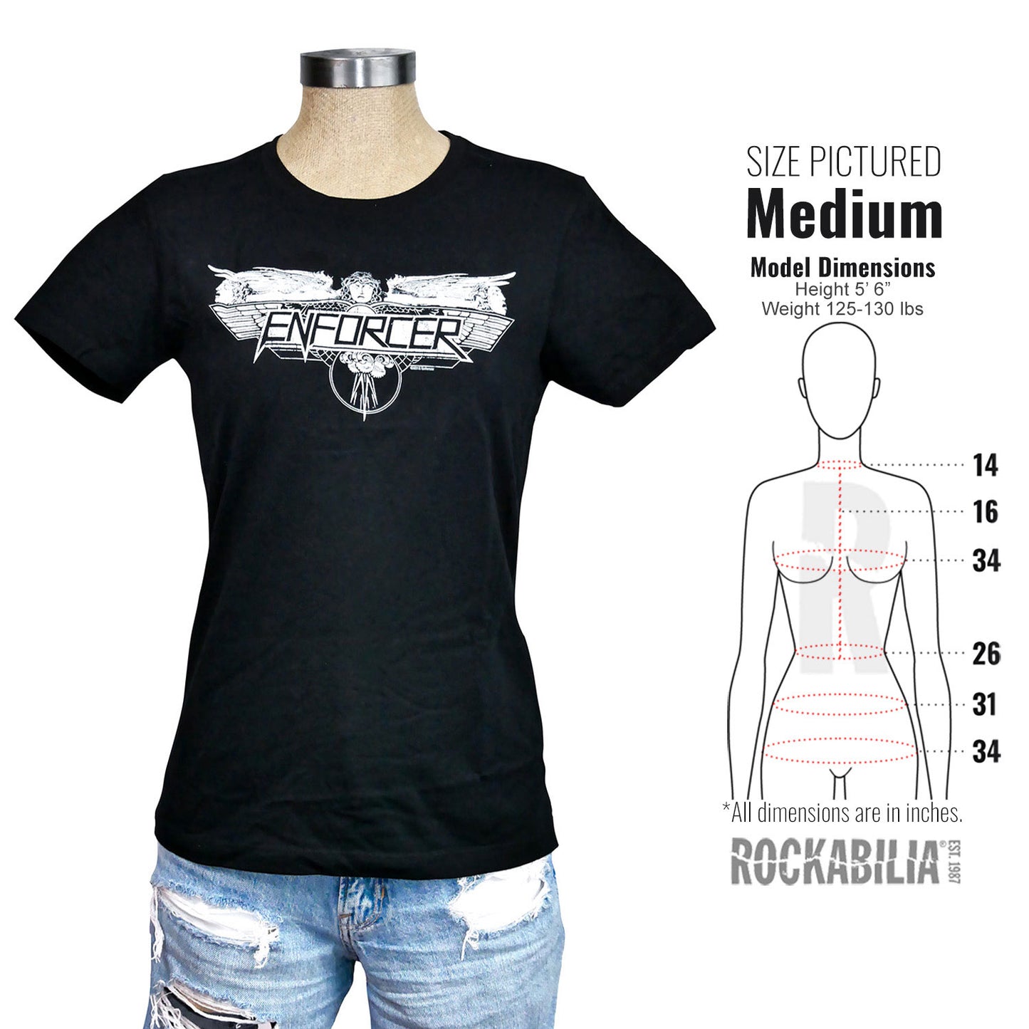 Enforcer Logo Ladies T-shirt Junior Top Alt 3