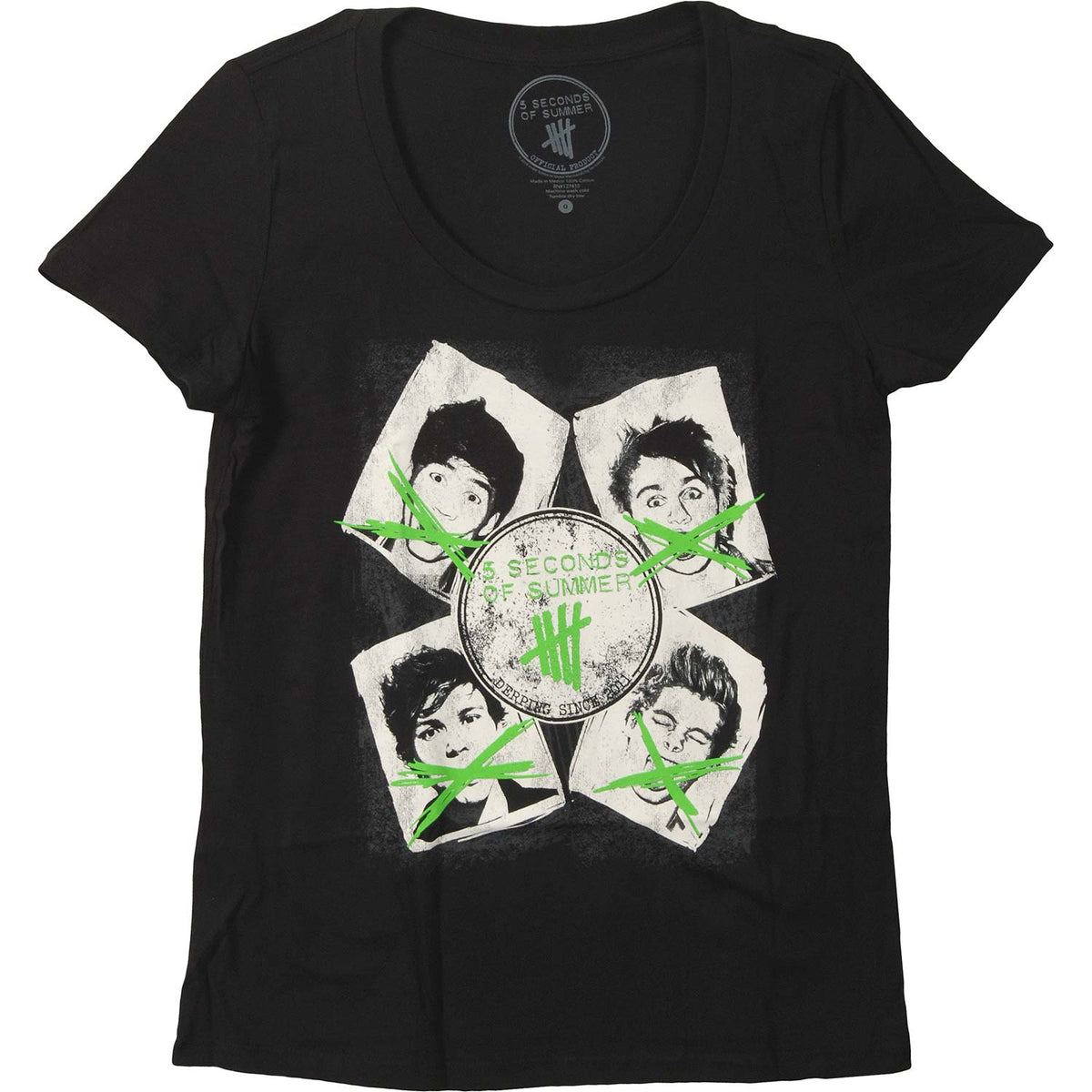 5 Seconds Of Summer Rowdy Junior Top Front