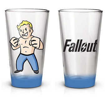 Fallout Shirtless Pint Glass