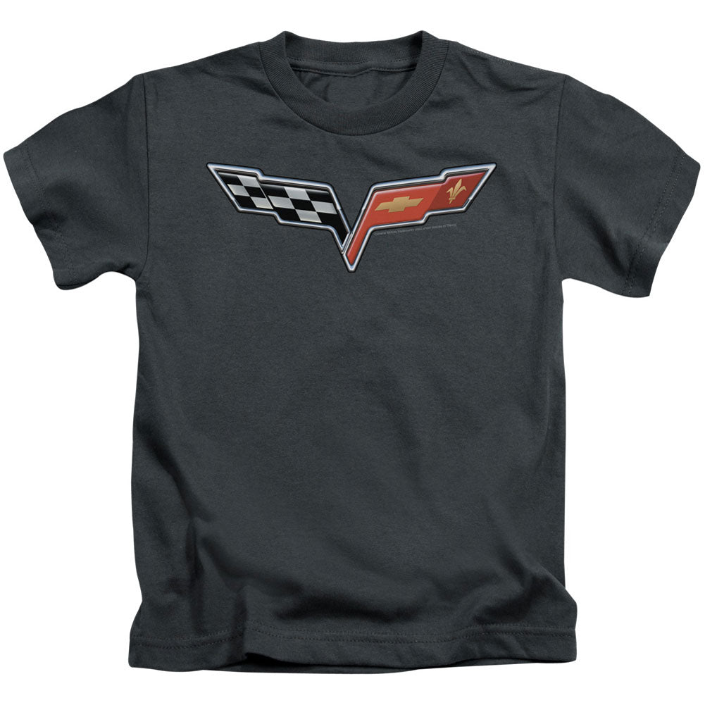 Chevy The Vette Medallion Juvenile Childrens T-shirt