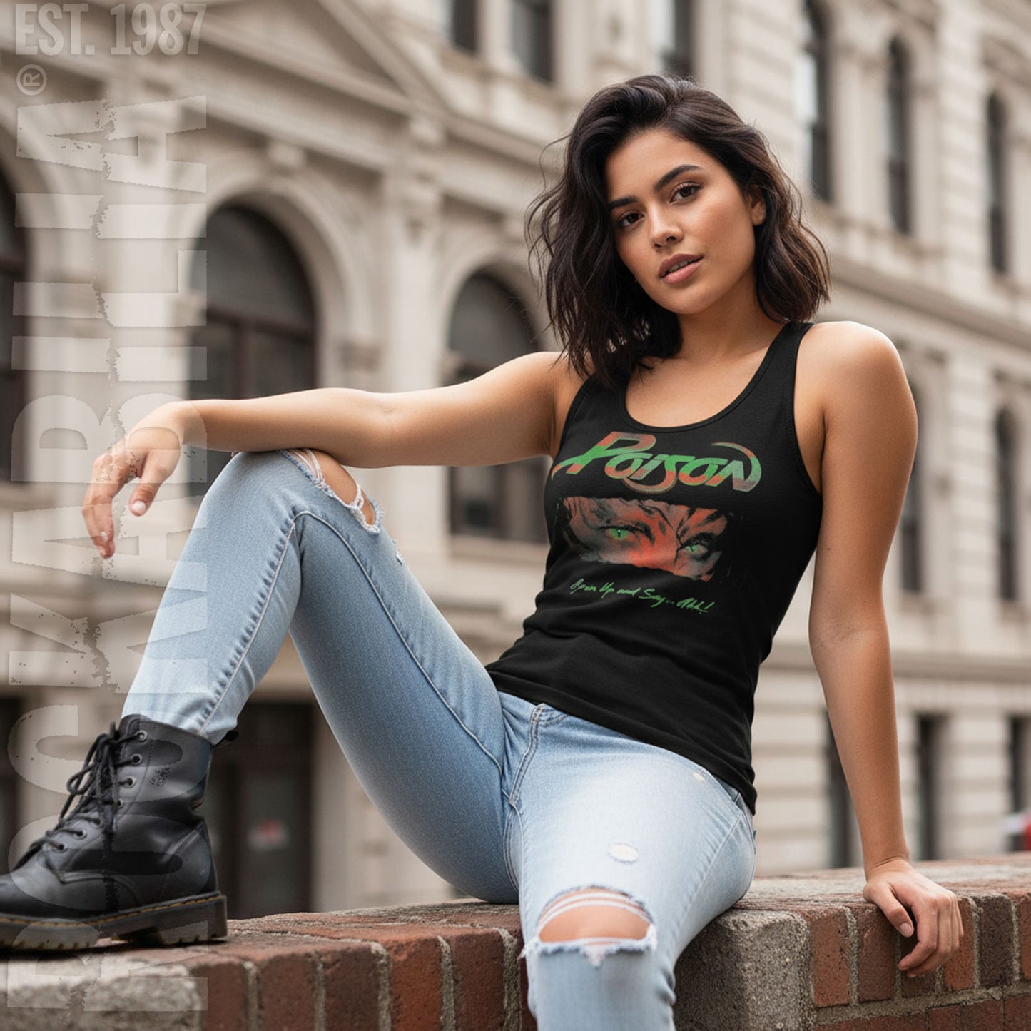 Poison Open Up And Say Ahh Womens Tank Alt 2