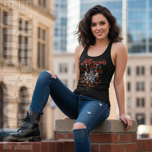Poison Ride Like The Wind Womens Tank Alt 2