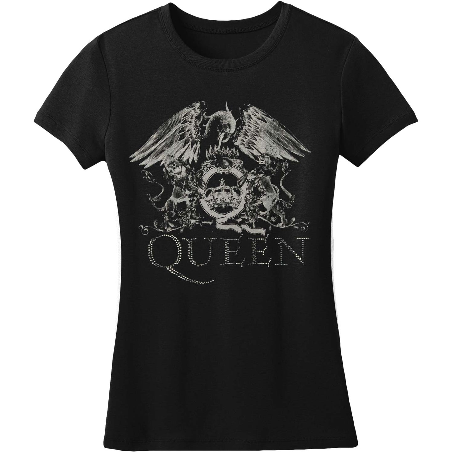 Queen Logo (Diamante) Junior Top Front