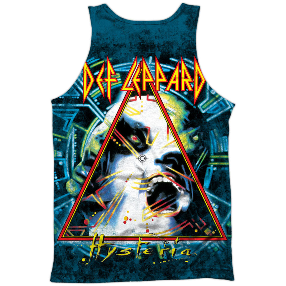 Def Leppard Hysteria 100% Poly Front/Back Print Mens Tank