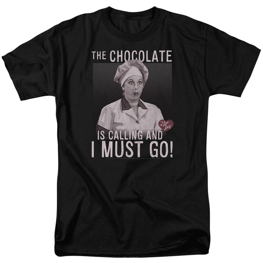 I Love Lucy Chocolate Calling Adult T-shirt