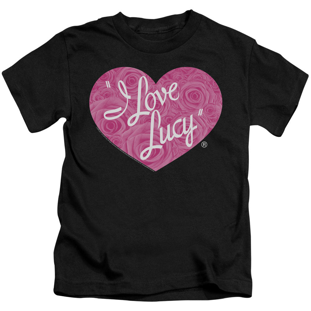 I Love Lucy Floral Logo Juvenile Childrens T-shirt