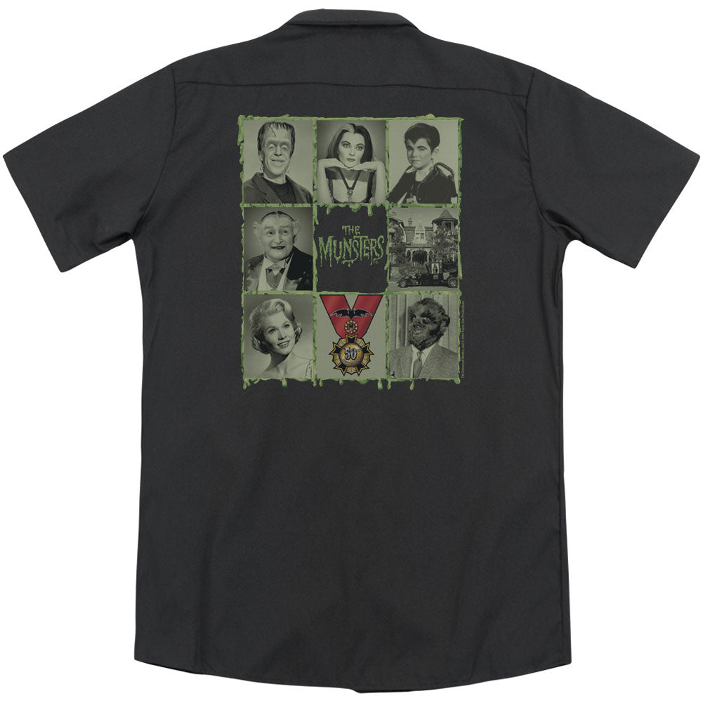 Munsters Blocks(Back Print) Workshirt Back