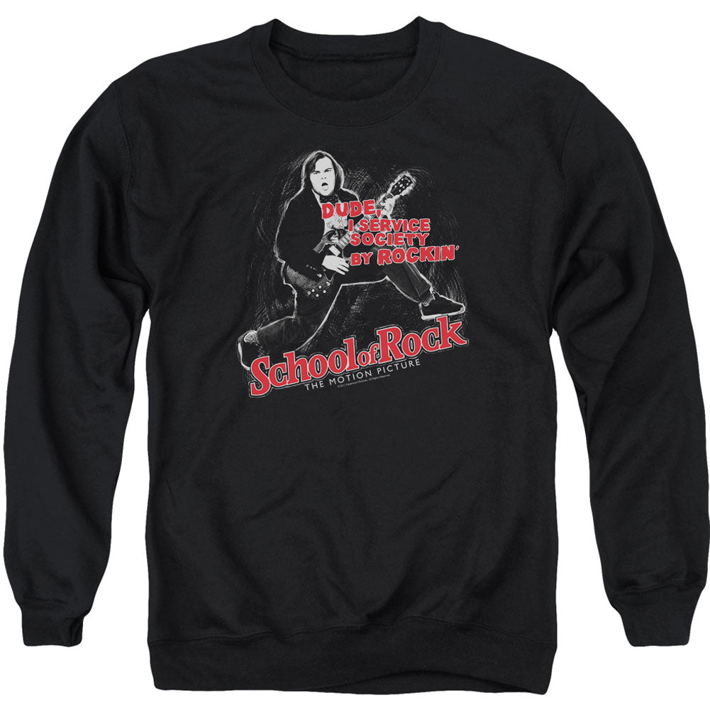 School Of Rock Rockin Adult Sweatshirt Front
