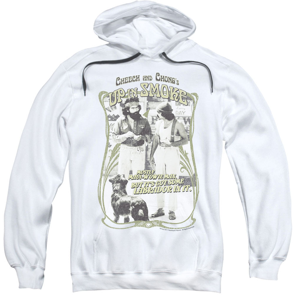 Cheech & Chong Labrador Adult 25% Poly Hooded Sweatshirt Front