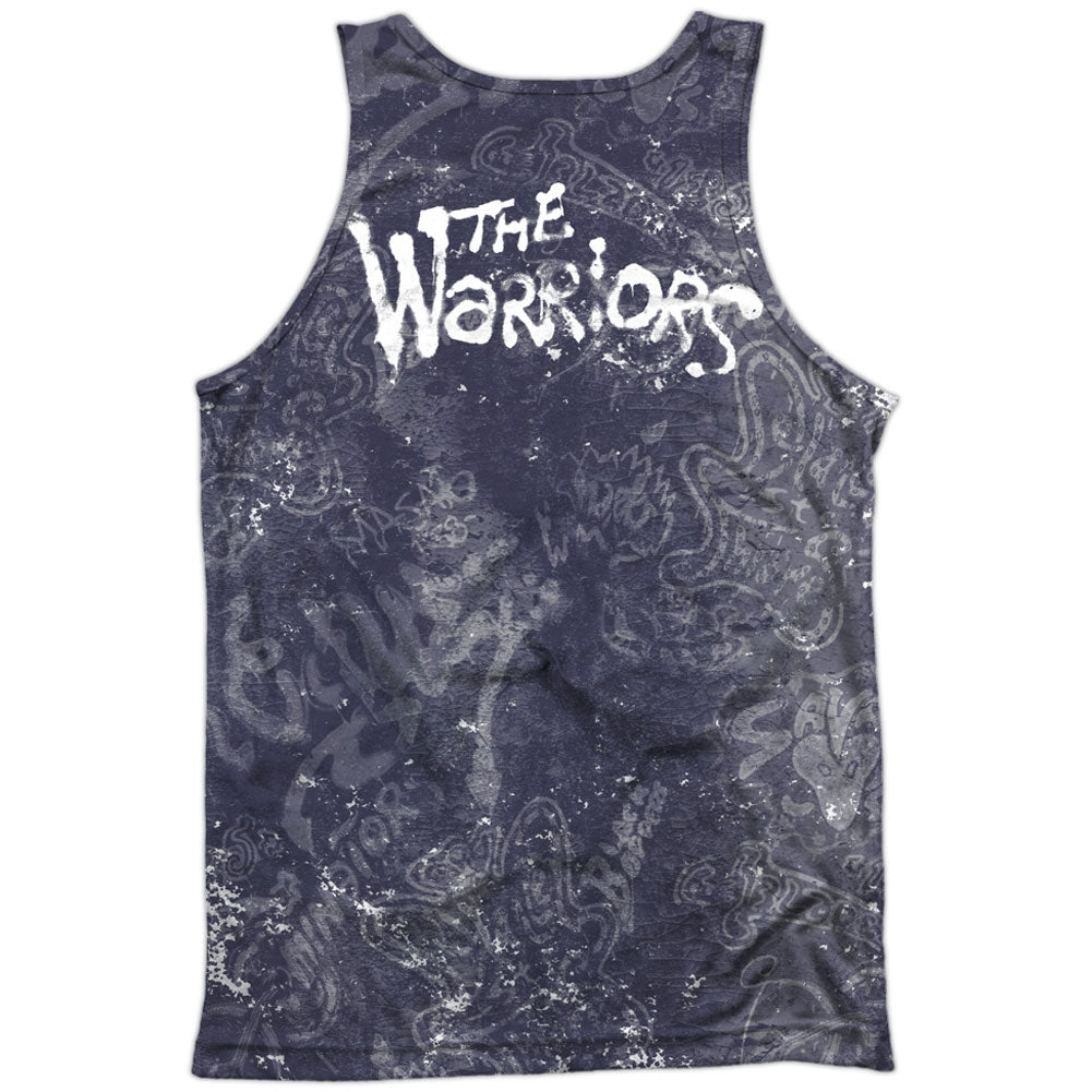 Warriors - Movie Moody Streets 100% Poly Front/Back Print Mens Tank Back