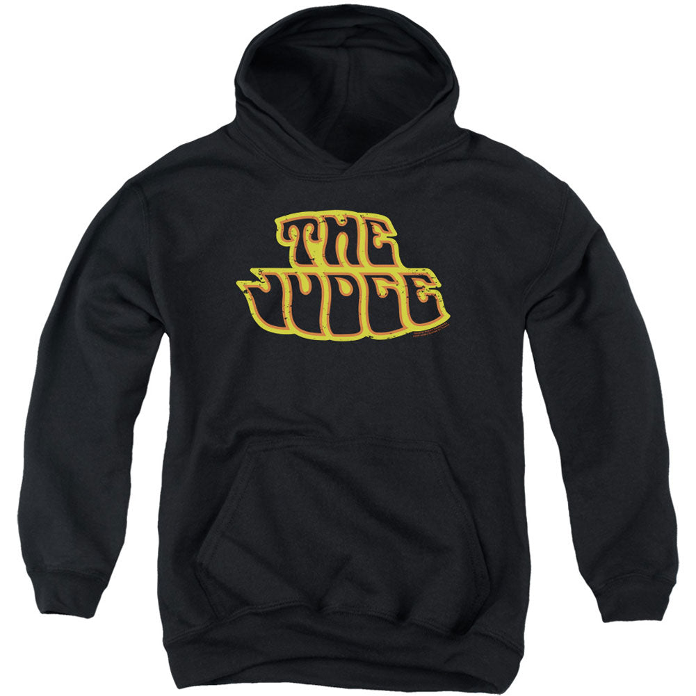 Pontiac Judge Logo Youth 50% Poly Hooded Sweatshirt Front