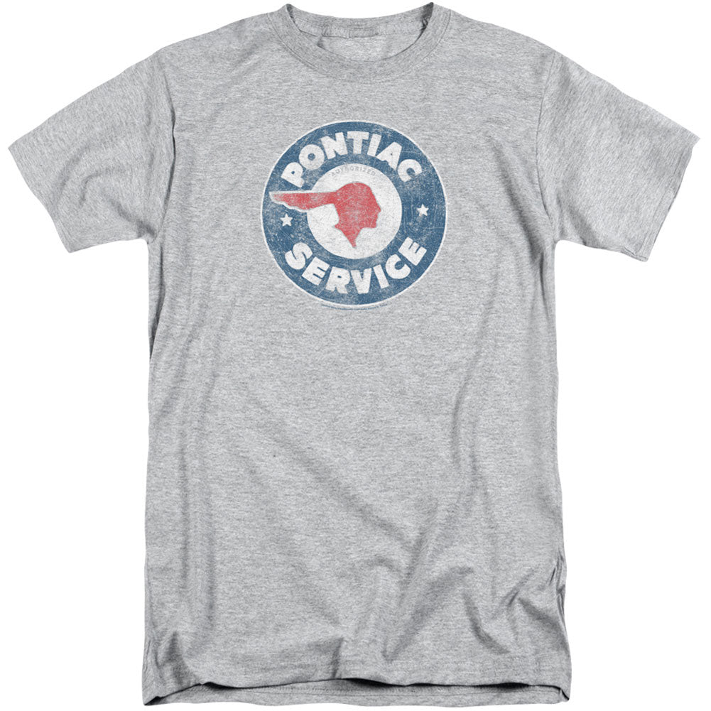 Vintage Pontiac Service Adult Tall T-shirt Tall Front