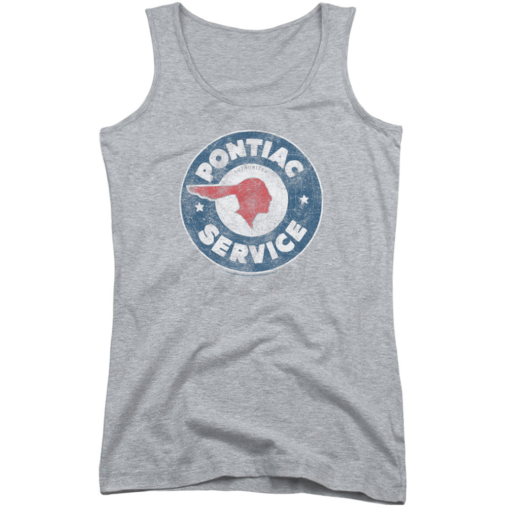 Vintage Pontiac Service Womens Tank Front