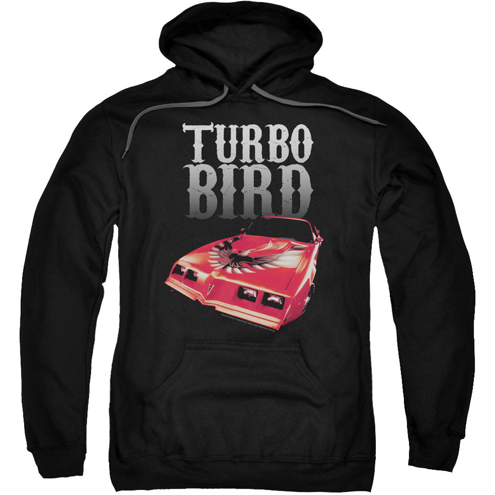 Pontiac Turbo Bird Adult 25% Poly Hooded Sweatshirt Front