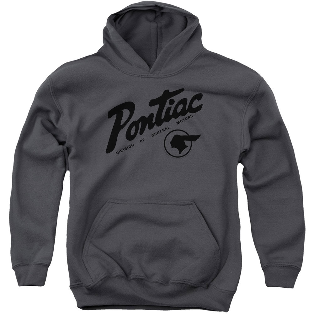 Pontiac Division Youth 50% Poly Hooded Sweatshirt Front