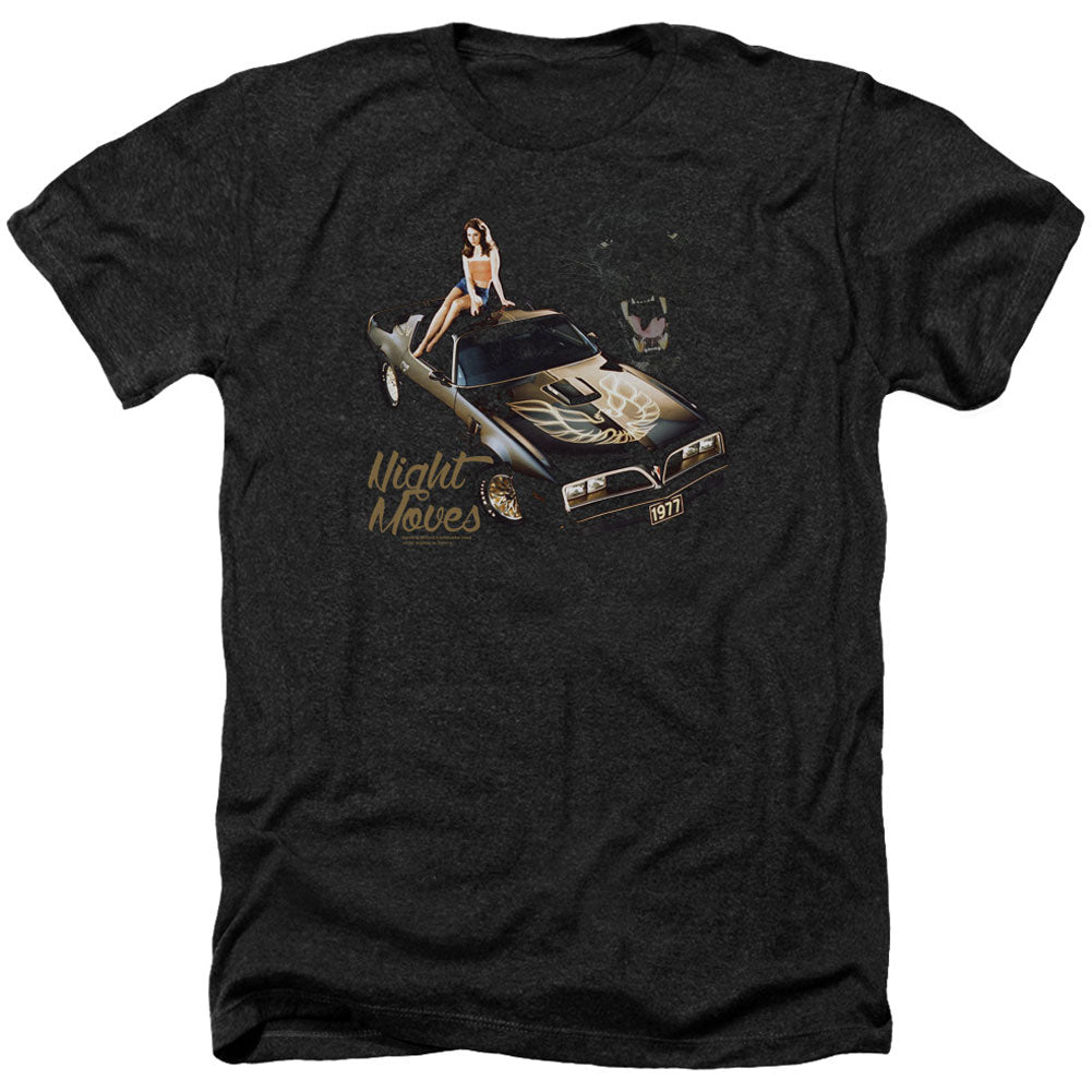 Chevy Night Moves Adult Heather 40% Poly T-shirt Front